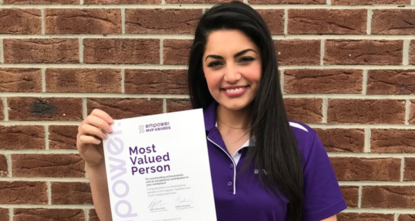 Most Valued Person Award Oct - Leah Pearson