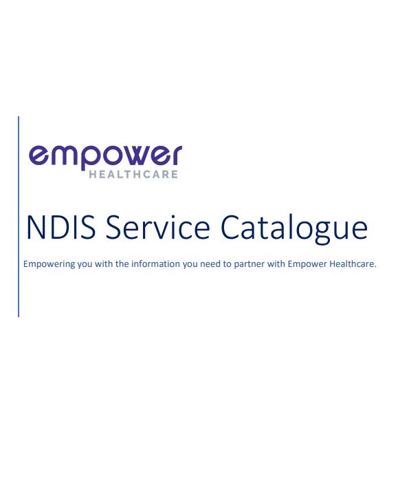 NDIS Service Catalogue Capture