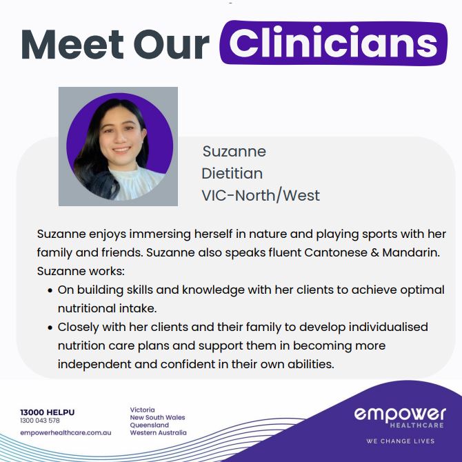 VIC Dietitian Suzanne