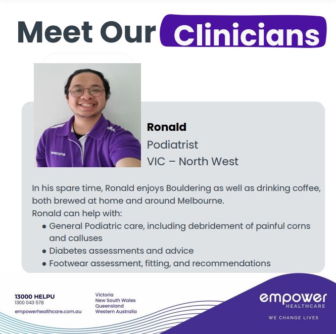 VIC Podiatrist Ronald