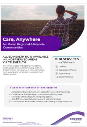 Telehealth Flyer screengrab