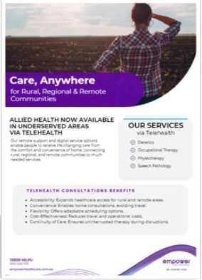 Telehealth Flyer screengrab